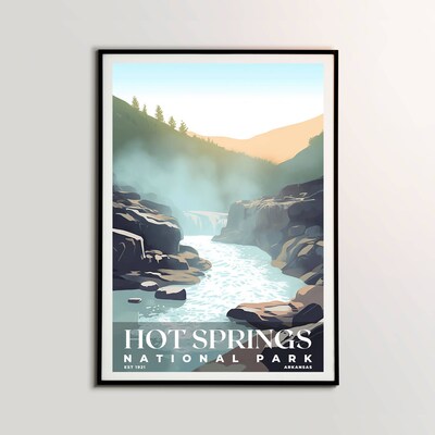 Hot Springs National Park Poster, Travel Art, Office Poster, Home Decor | S3 - image2